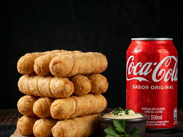 12 Tequeños + Gaseosa 350ml