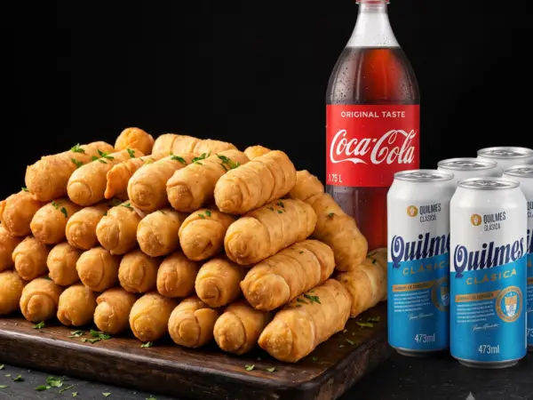 50 Tequeños + Cocacola 1,75L + 6 Cervezas